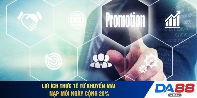 Khuyến Mãi Nạp Mỗi Ngày Cộng 20% - Nhận Thưởng 5 Triệu 2 Lợi ích thực tế từ khuyến mãi nạp mỗi ngày cộng 20%